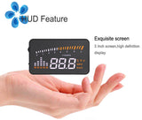 Universal X5 3 Inch Car HUD OBD2 II Head Up Display Overspeed Warning System Projector