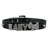 Bling Personalized Pet Dog Collar Rhinestone Customized Free Name Diamond Bucklet XS S M L