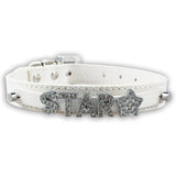 Bling Personalized Pet Dog Collar Rhinestone Customized Free Name Diamond Bucklet XS S M L