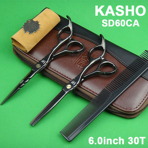 2016 Kasho Titanium Shears Japan 440C Professional Hairdressing Scissors