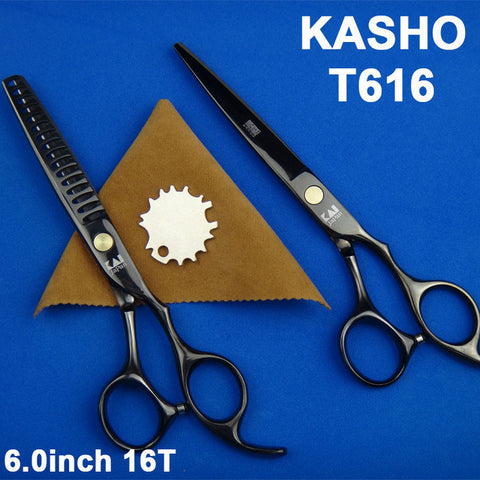 2016 Kasho Titanium Shears Japan 440C Professional Hairdressing Scissors