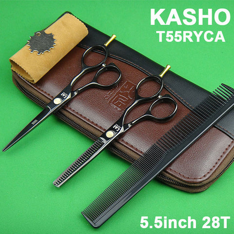 2016 Kasho Titanium Shears Japan 440C Professional Hairdressing Scissors