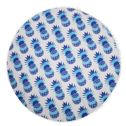 Round  Mandala Tapestry Outdoor Beach Towel Picnic Blanket Bohemian