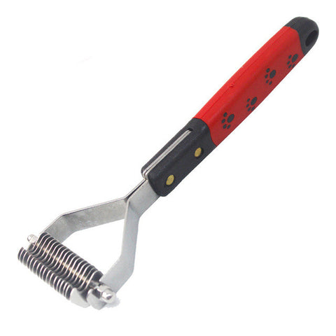 Double Side Dog Brush Dematting Matbreaker Grooming Deshedding Trimmer Tool Comb Pet Brush Rake 10/13/18 Blades