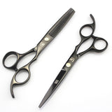 JAPAN rainbow hair cutting scissors high quality,professional barber hairdressing scissors hair thinning shears + bag