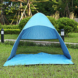 Instant Quick Cabana Beach Tent Outdoor Automatic Foldable Sun Shelter 3 - 4 Person Portable UV Protection