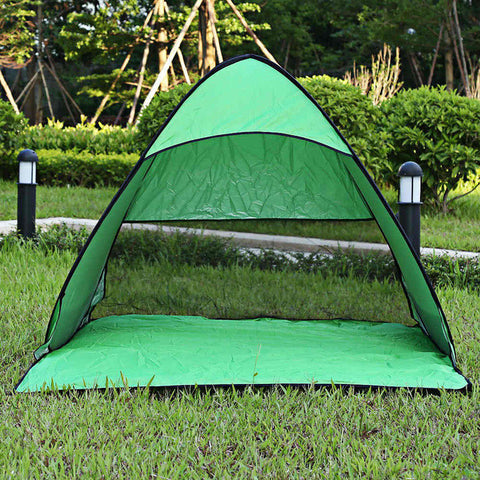 Instant Quick Cabana Beach Tent Outdoor Automatic Foldable Sun Shelter 3 - 4 Person Portable UV Protection