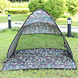 Instant Quick Cabana Beach Tent Outdoor Automatic Foldable Sun Shelter 3 - 4 Person Portable UV Protection