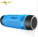 Zealot S1 Bluetooth Speaker Outdoor Bicycle Portable Subwoofer Bass Speakers 4000mAh Power Bank+LED light +Bike Mount+Carabiner