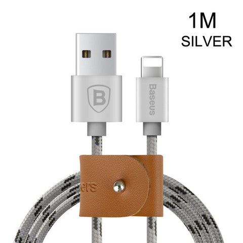 Baseus 0.5m / 1m / 1.5m USB Cable Nylon Braided Fast Data Sync Charging Lightning Cable For iPhone 7 6 6s Plus 5 5s SE iPad iPod