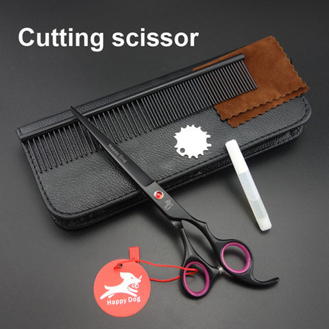 7" Professional Pet Grooming Scissors set,Straight & Thinning & Curved scissors set