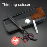 7" Professional Pet Grooming Scissors set,Straight & Thinning & Curved scissors set