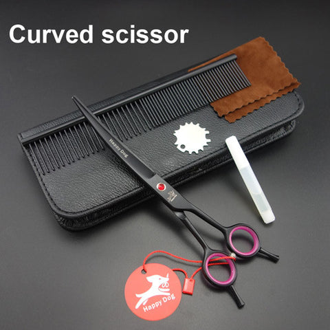 7" Professional Pet Grooming Scissors set,Straight & Thinning & Curved scissors set