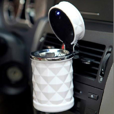 Luxury Car Accessories Portable LED Car Ashtray High Quality Universal Cigarette Cylinder Holder Car Styling Mini carro cinzeiro