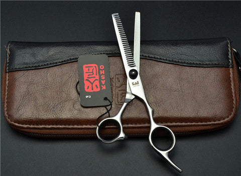 6'' Japan Kasho TOP GRADE Hairdressing Scissors 6CR Factory Price Barbers Cutting Scissors Thinning Shears Hair Scissors