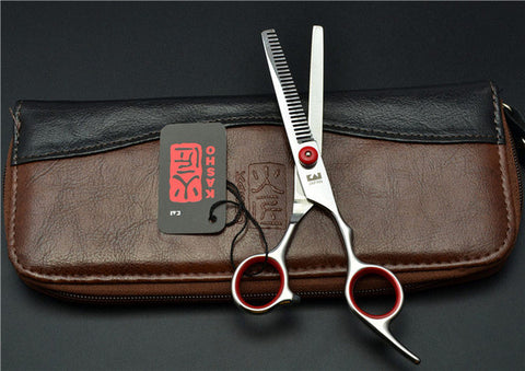 6'' Japan Kasho TOP GRADE Hairdressing Scissors 6CR Factory Price Barbers Cutting Scissors Thinning Shears Hair Scissors