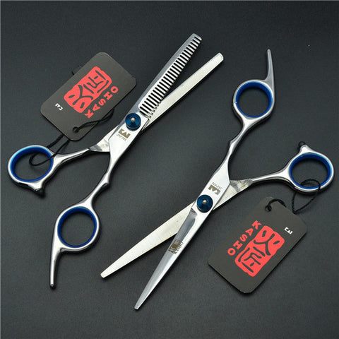 6'' Japan Kasho TOP GRADE Hairdressing Scissors 6CR Factory Price Barbers Cutting Scissors Thinning Shears Hair Scissors