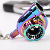 Sleeve Bearing Spinning Turbo Turbine Keychain Key Chain Keyring