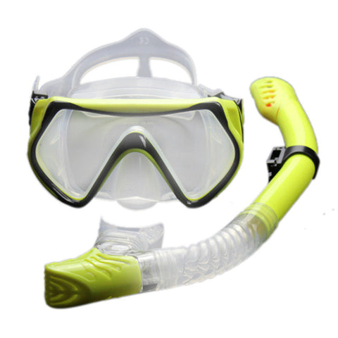 Professional Scuba Diving Mask Snorkel Anti-Fog Goggles Glasses Set Silicone Swimming Fishing