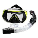 Professional Scuba Diving Mask Snorkel Anti-Fog Goggles Glasses Set Silicone Swimming Fishing