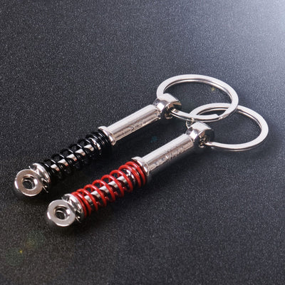 Suspension Keychain Key Chains Ring Keyrings Car Auto Spring Shock Absorber for Mercedes Audi A4 A6 VW Toyota Kia Nissan BMW E90