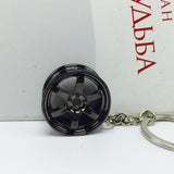 Te37 Metal Zinc Alloy Wheel Rim Tuning Keychain