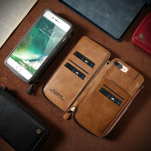 Vintage Wallet Case for iPhone 6 6S 7 Plus