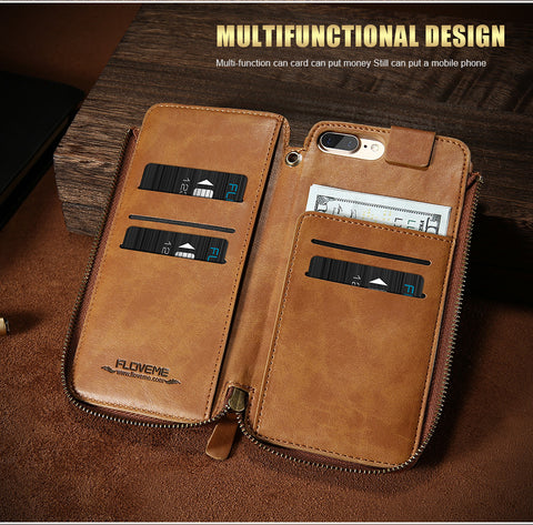 Vintage Wallet Case for iPhone 6 6S 7 Plus