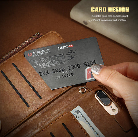 Vintage Wallet Case for iPhone 6 6S 7 Plus