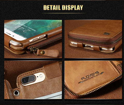 Vintage Wallet Case for iPhone 6 6S 7 Plus