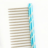 Bright Multi-Colored Stripe Grooming Comb