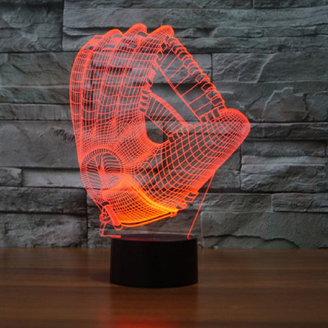 Baseball Glove 3d night lamp