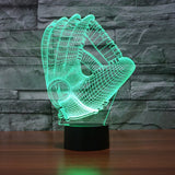 Baseball Glove 3d night lamp