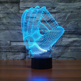 Baseball Glove 3d night lamp