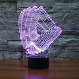 Baseball Glove 3d night lamp