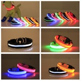 Nylon Pet Dog Collar LED Light Night Safety Light-up