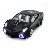 2.4GHz Car Mouse Wireless Racing Car Shaped Optical USB Mouse/Mice 3D 3Buttons 1600 DPI/CPI Wireless