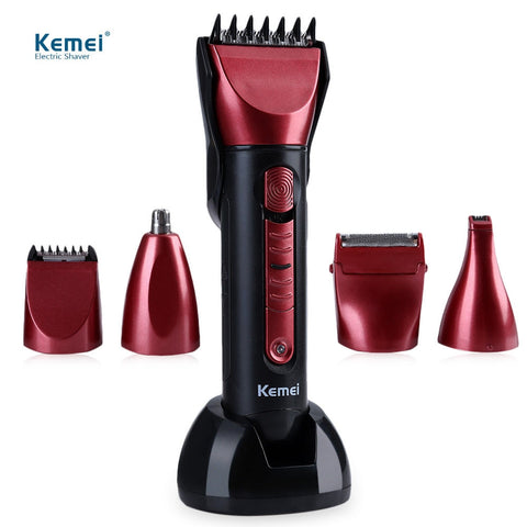 5 In 1 Washable Multi-functional Hair Trimmer Cordless Hair Clipper With Scissors Comb