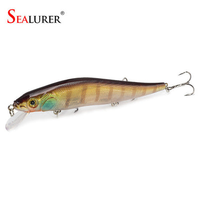 14 cm 23.7 g Fishing Lure Minnow Hard Bait with 3 Fishing Hooks