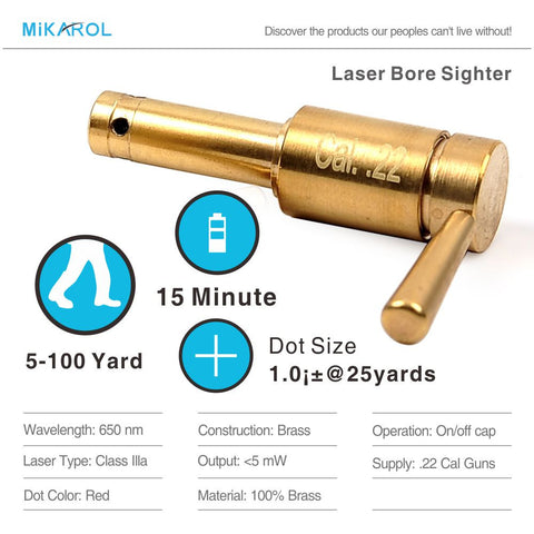 High Quality .22 Cal Rifle Gun Bore Sight