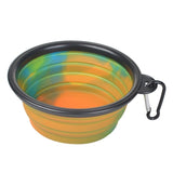 Camouflage Silicone Folding dog Bowls Portable Food Drinking Water