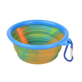 Camouflage Silicone Folding dog Bowls Portable Food Drinking Water