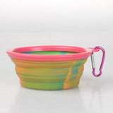 Camouflage Silicone Folding dog Bowls Portable Food Drinking Water