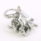 Spinning Fishing Reel Miniature Key Chain