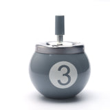 Billiards Lucky Numbers Smokeless Metal Smoking Ashtrays