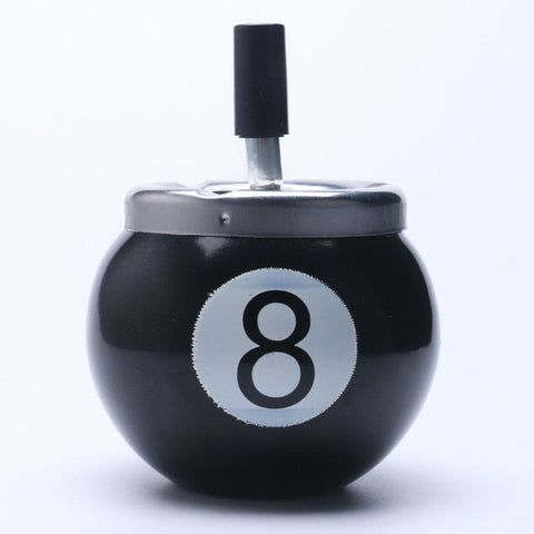 Billiards Lucky Numbers Smokeless Metal Smoking Ashtrays