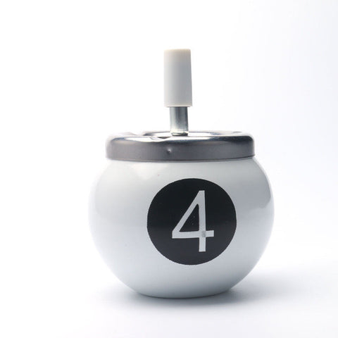 Billiards Lucky Numbers Smokeless Metal Smoking Ashtrays