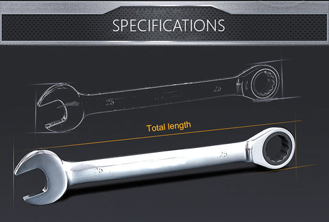 6mm-32mm Ratchet Spanner Combination Gear Wrench set