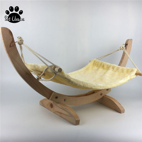 Natural Wooden Handmade Cat Bed Cat Hammock