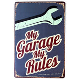 Car Repair Tools Metal Signs